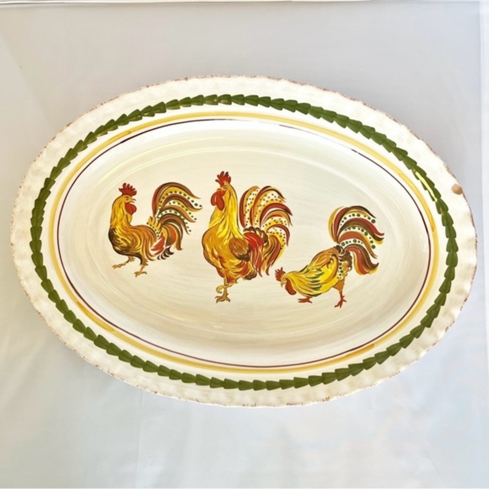 Williams Sonoma Tuscan Rooster serving platter